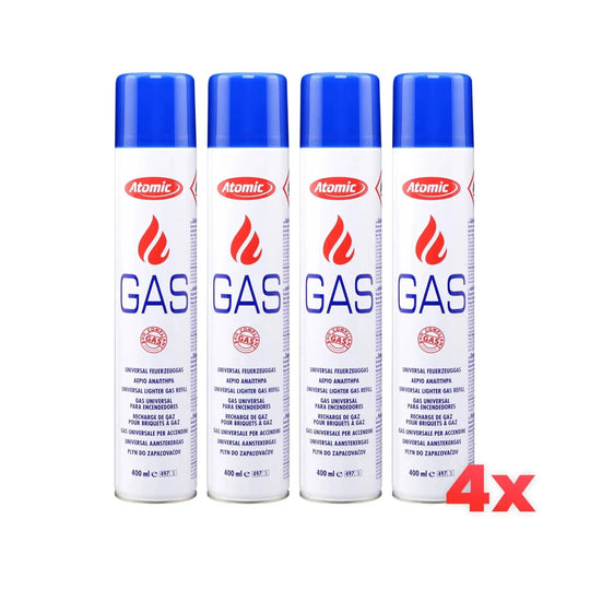 4x Atomic Butaangas 400ML - PyroProducts